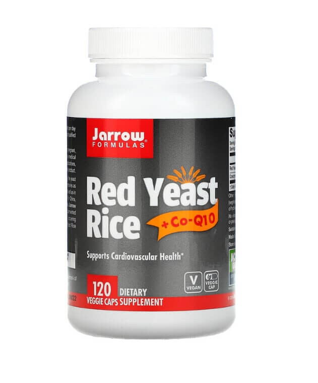

Красный дрожжевой рис + кофермент Q10 Jarrow Formulas, 120 капсул