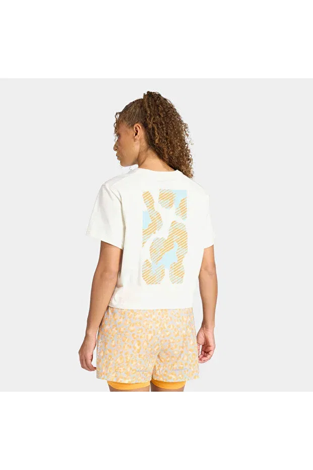 Женская хлопковая футболка с коротким рукавом Terrex Multi Meadow Pack Adidas, White — фото 2