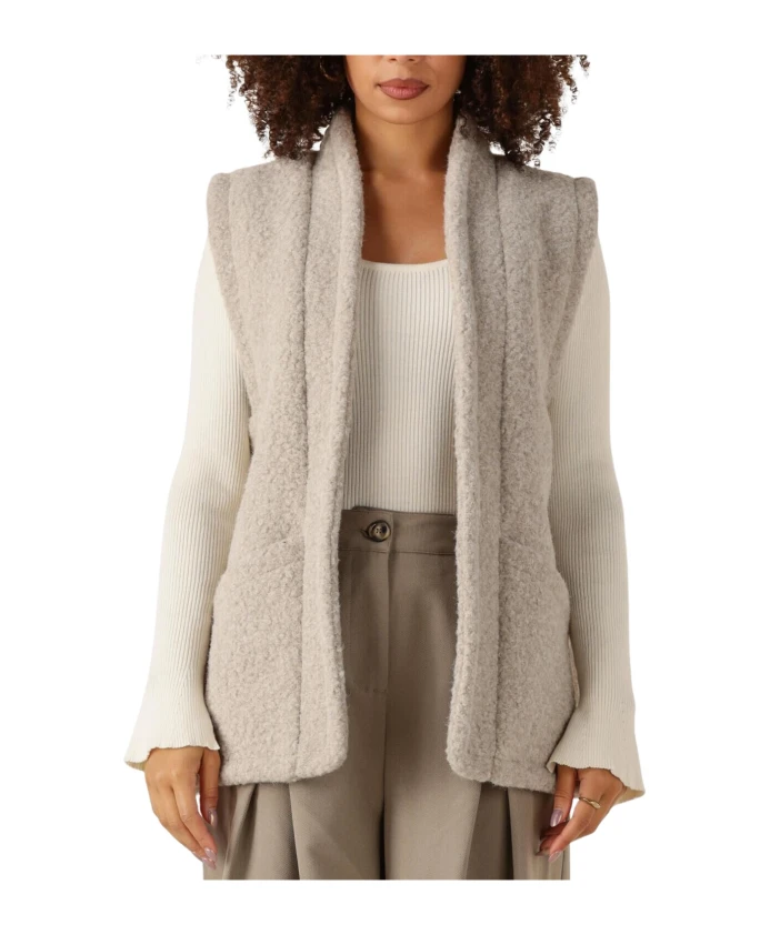 

Бежевый жилет для стильных выходов в свет Moves, бежевый