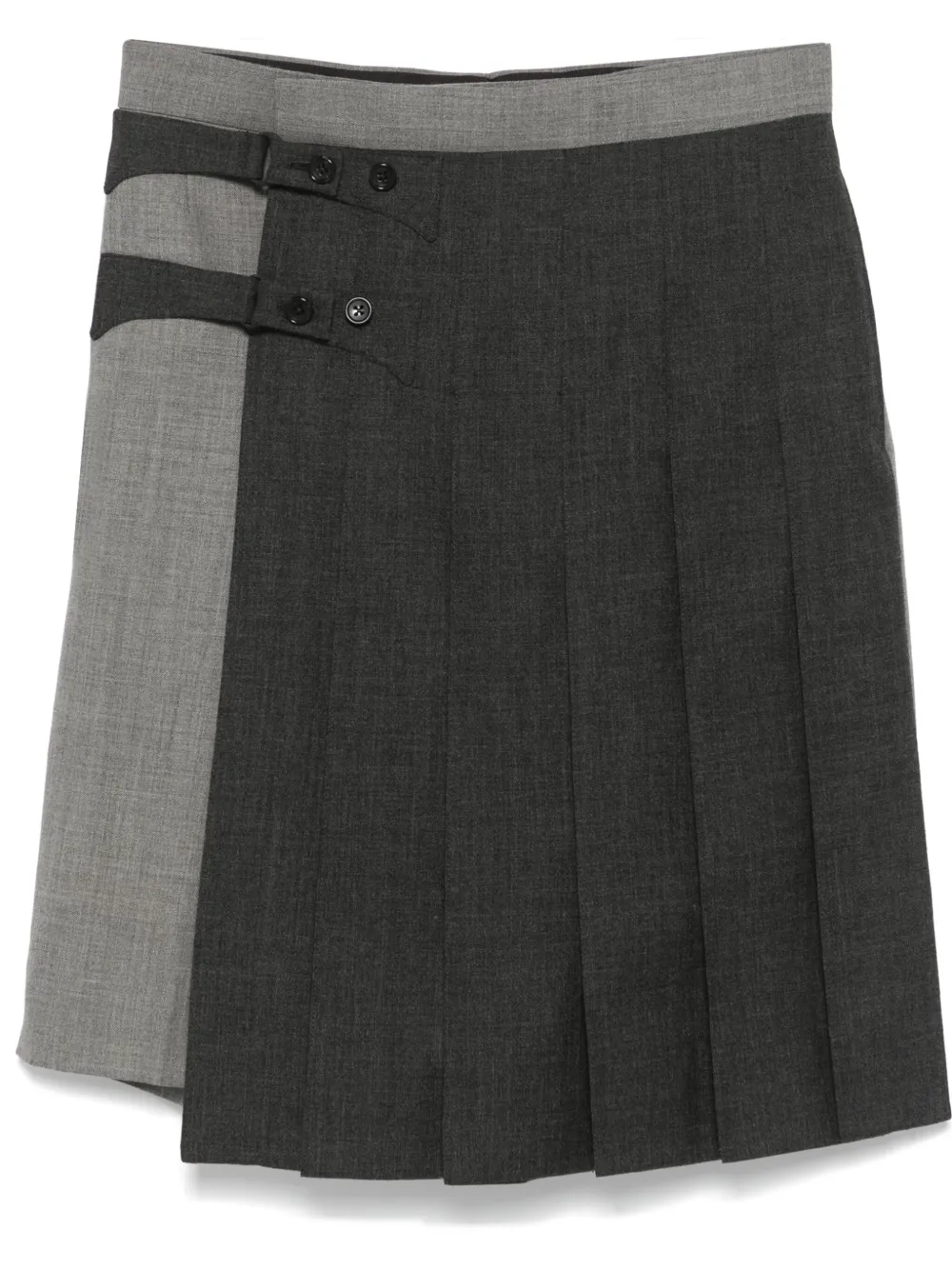 

Юбка-шорты с регулируемым ремешком THOM BROWNE, серый