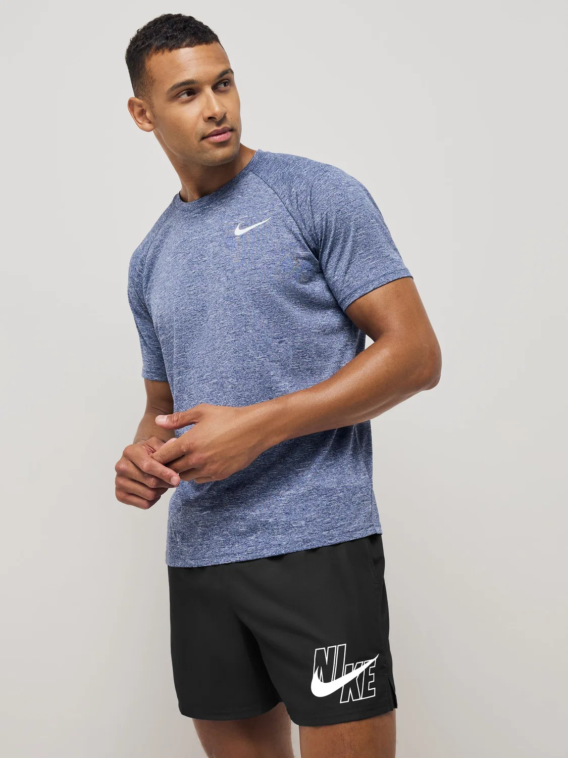 Плавки Nike Swim Men's Logo Lap 5 Volley Black, черный — фото 2