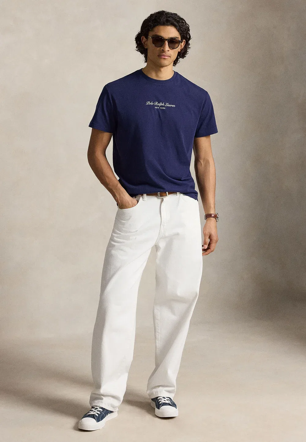 Классическая футболка с логотипом - футболка с принтом Polo Ralph Lauren, Newport Navy — фото 2