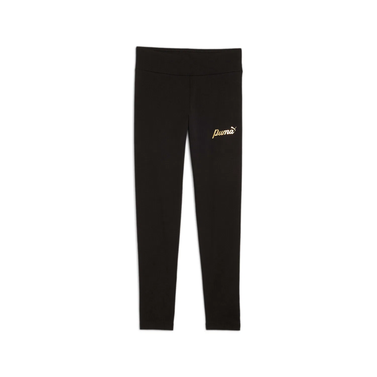 Детские леггинсы для девочек с принтом Puma Ess+ Script Metallic, Schwarz
