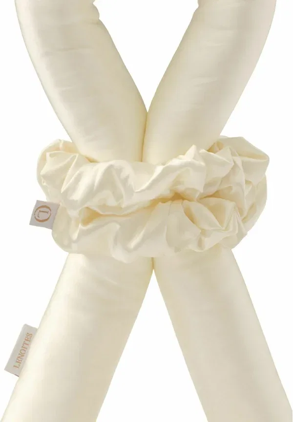 Набор для создания локонов без нагрева из 100% шелка, Mulberrysilk large - rollers & heatless curlers, Lenoites, Golden Sand, золотой — фото 2