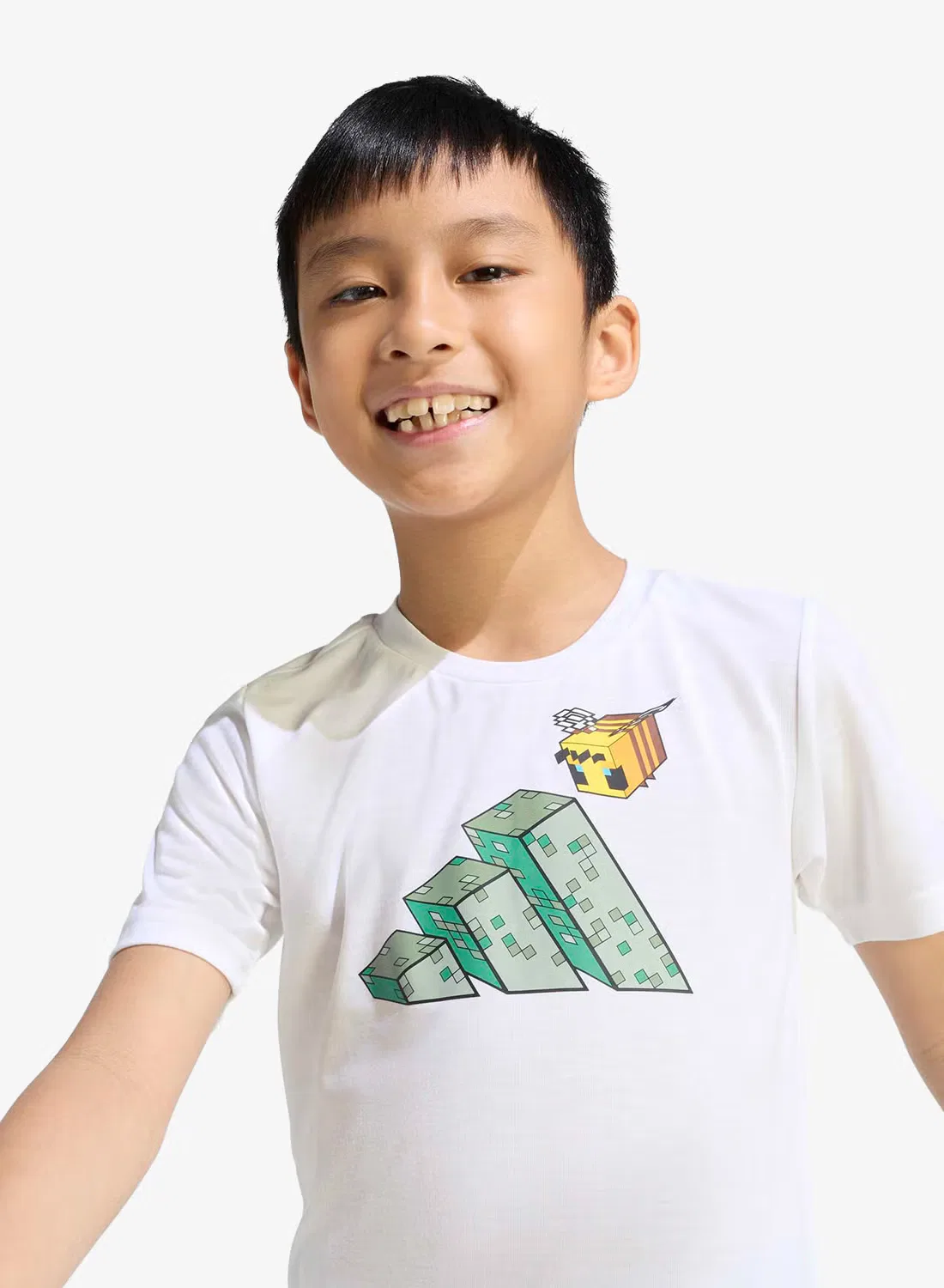 Комплект одежды для тренировок Minecraft Adidas, белый — фото 3
