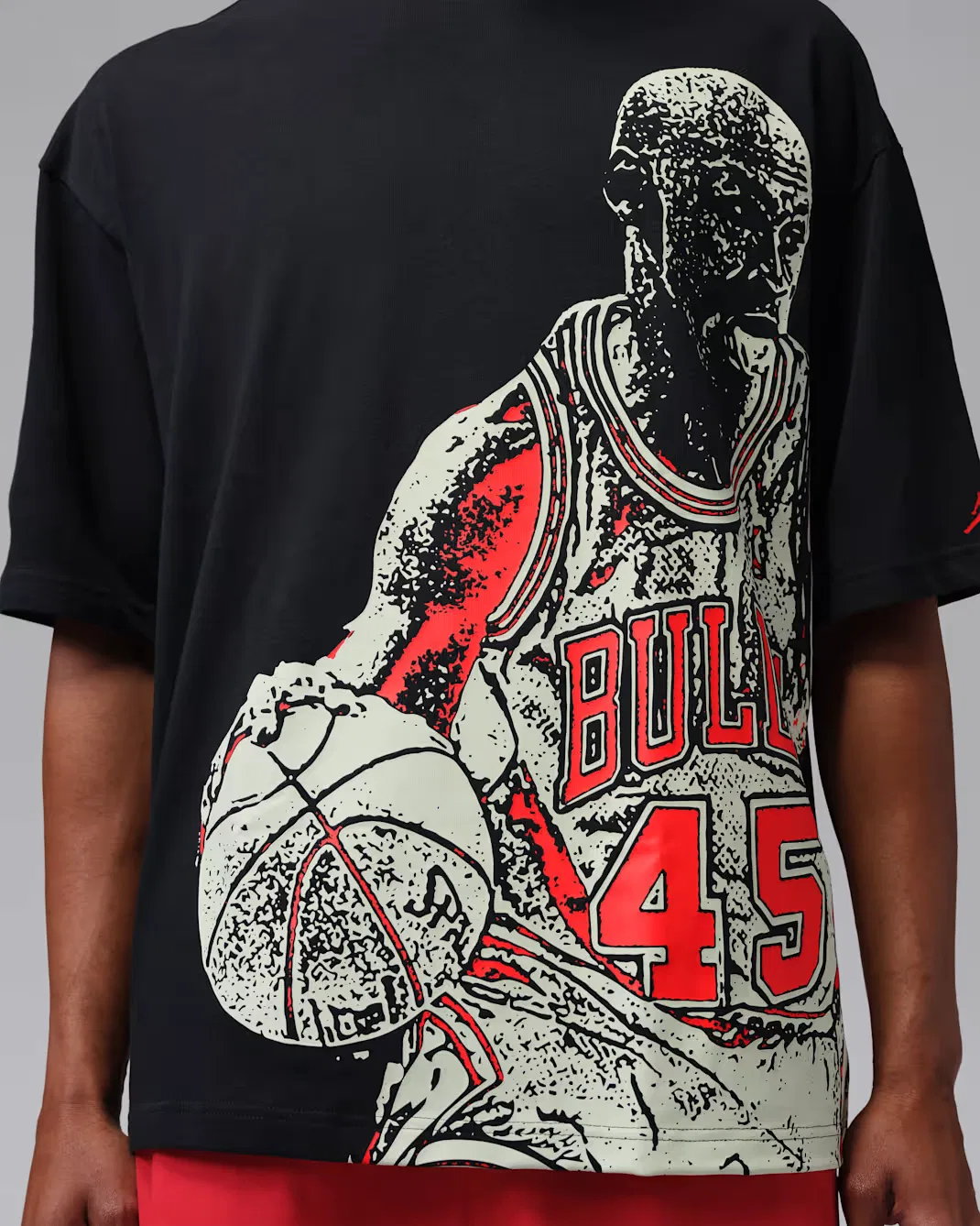 Мужская футболка Dri-FIT с графическим принтом Jordan Sport, Black/Volt Tint — фото 4
