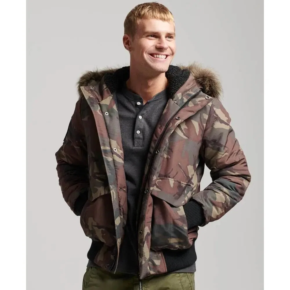 Мужская утепленная куртка Everest Superdry, Braun — фото 3