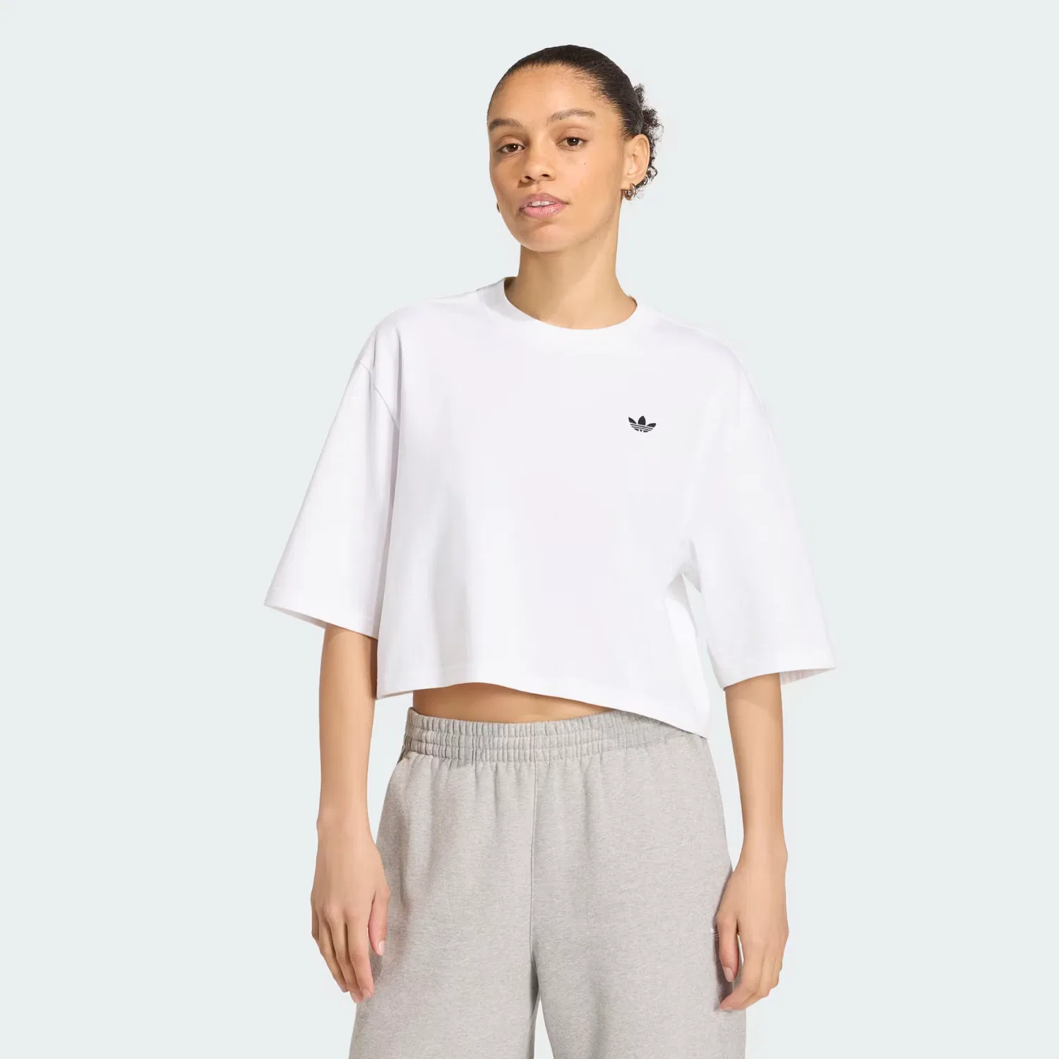 Женская футболка укороченная Essentials Crop Tee Adidas Originals, белый