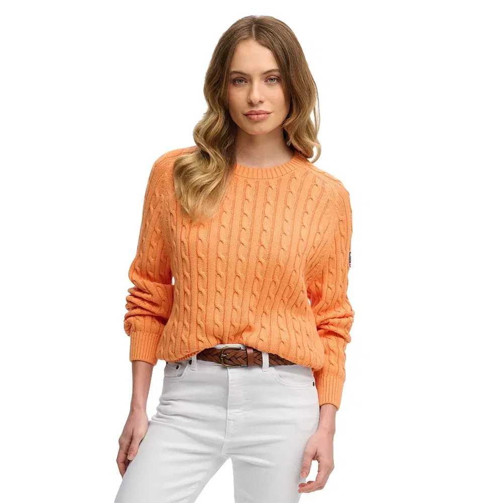 Свитер Slouchy Cable Superdry, оранжевый