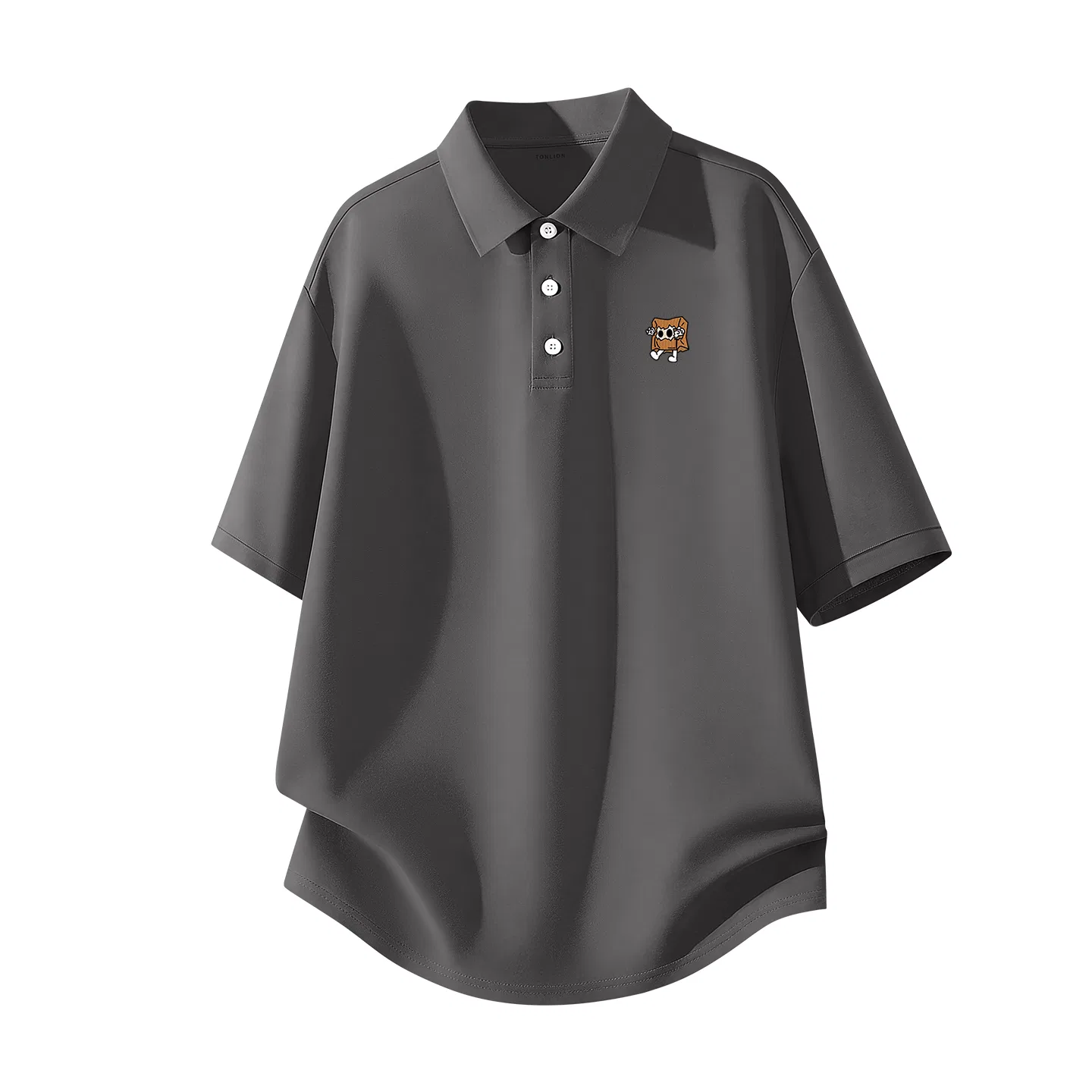 Детское поло для мальчиков с коротким рукавом Tonlion, Product: 7A Antibacterial Quick-Drying Dark Gray
