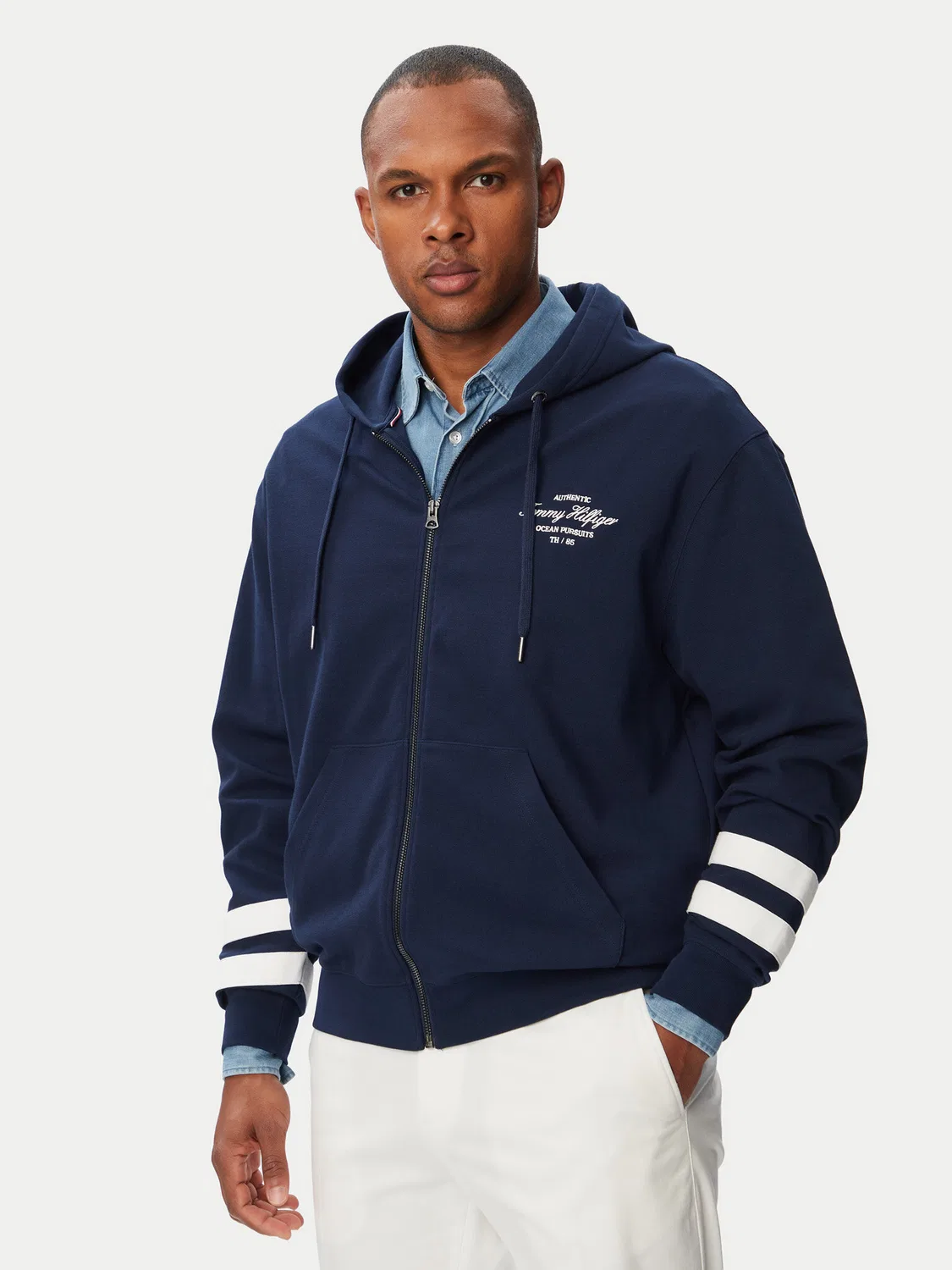 Мужская толстовка стандартного кроя Nautical Tommy Hilfiger, темно-синий