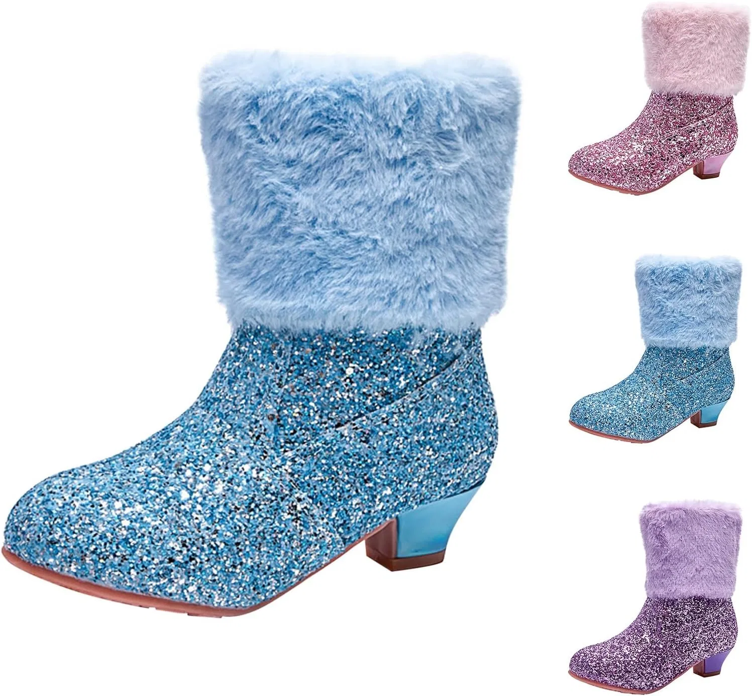 Детские сапоги для девочек с блестками Cowgirl Boots, Blue