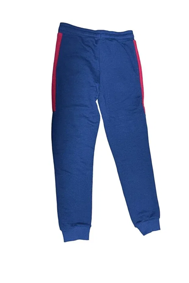 Детские спортивные штаны для девочек однотонные Benetton, Blue — фото 2