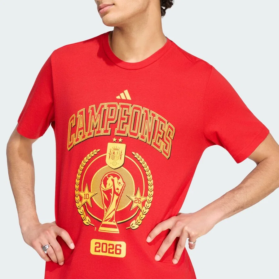 Спортивная футболка ADIDAS PERFORMANCE Performance Shirt 'FEF H WIN26' красного цвета — фото 4