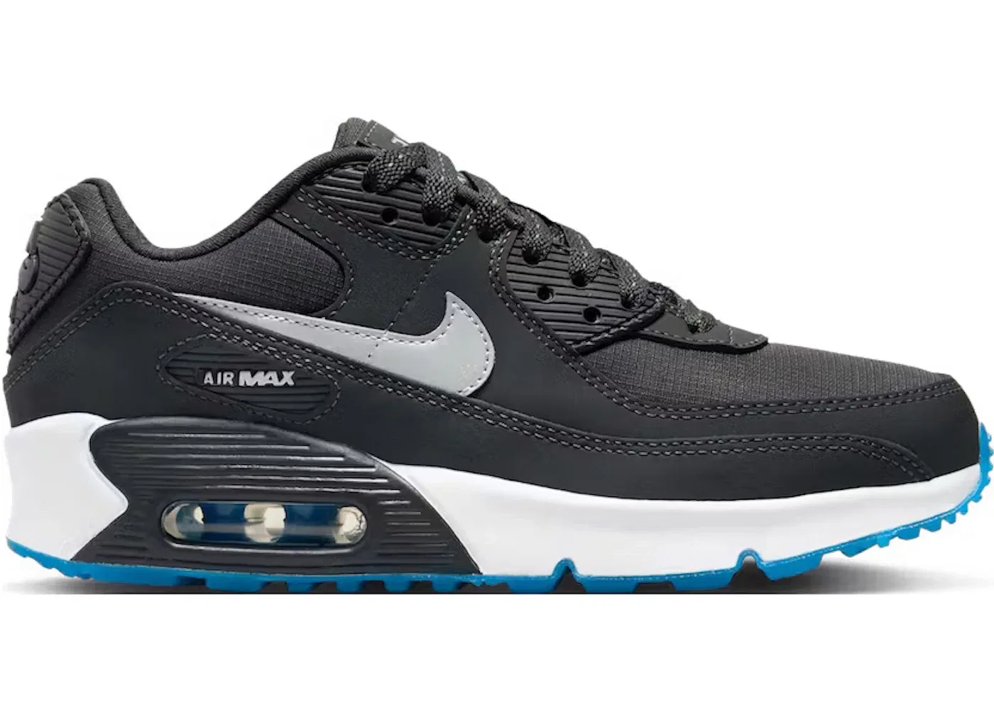 Детские кроссовки Lifestyle Nike Air Max 90, Anthracite/Industrial Blue/White/Reflect Silver