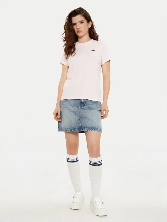 Футболка Lacoste розовый — фото 2