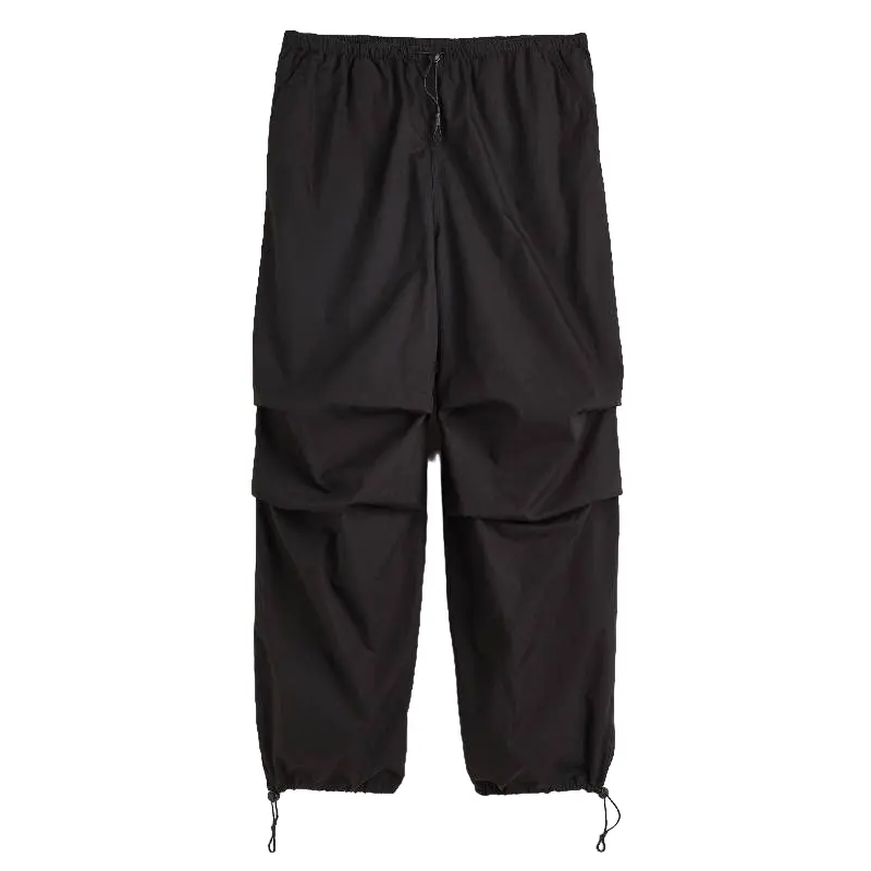 

Брюки H&M Wide-cut Pull-on, черный