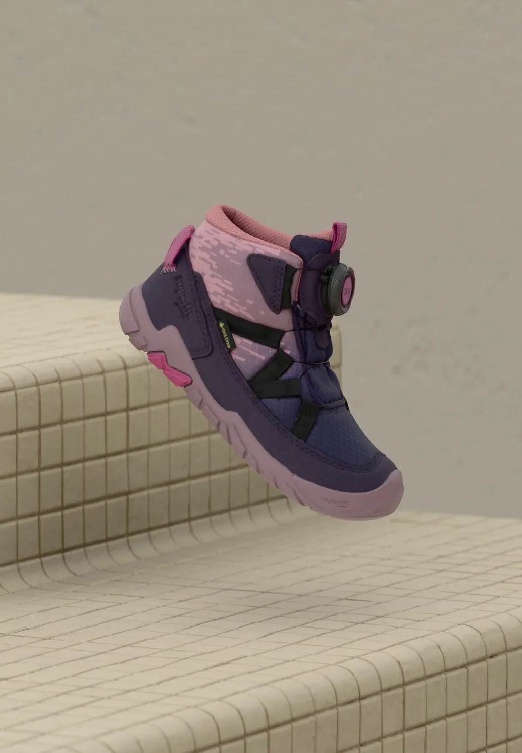 Высокие кроссовки Barefoot Gore-Tex Trace Superfit, Lila/Rosa