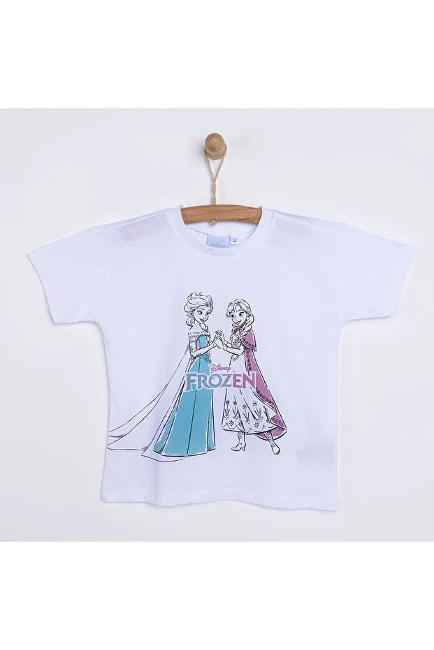 Детская футболка для девочек с принтом Frozen Disney, White