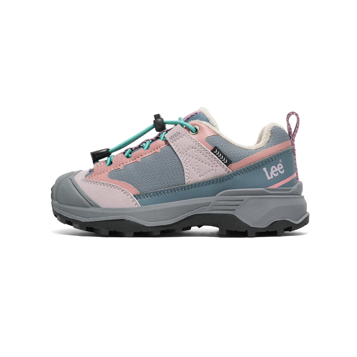 Детские зимние ботинки из искусственной кожи с защитой от ударов, Lee, Pink