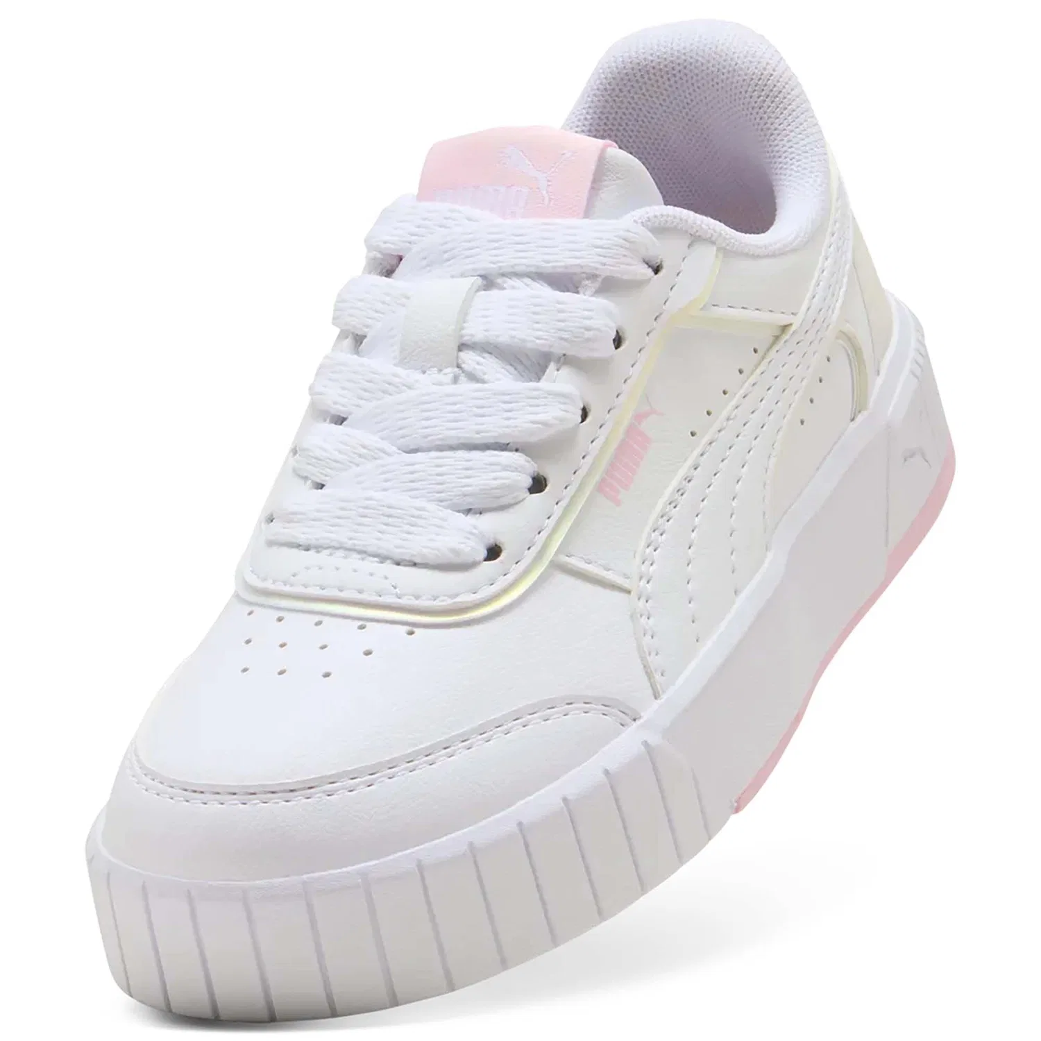 Детские кроссовки для девочек с платформой Carina Mia Holo 2.0 Ps Puma, Weiss Rosa — фото 4