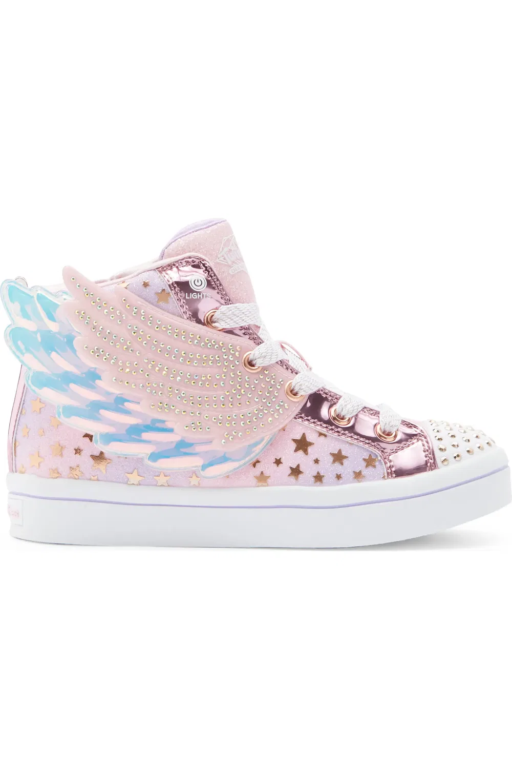 Кроссовки детские высокие с подсветкой Twi-Lites 2.0 SKECHERS, Lpmt-Light — фото 3