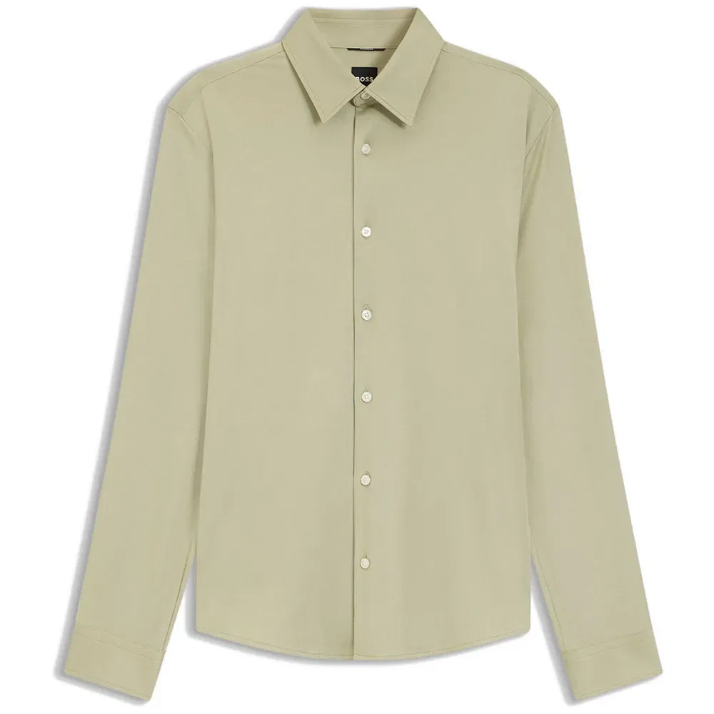 Мужская рубашка с длинным рукавом BOSS, Beige