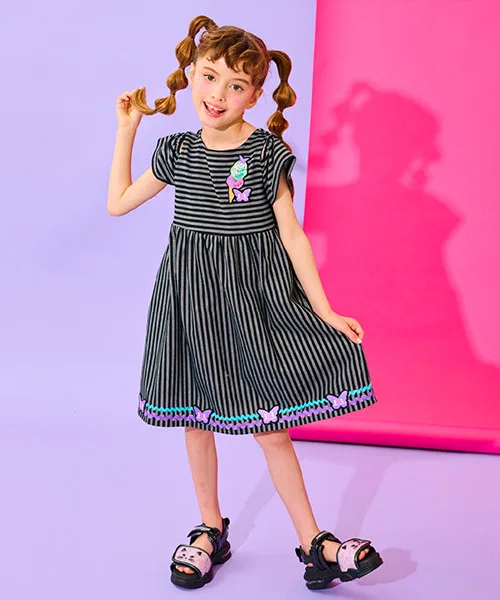 Детское платье с принтом ANNA SUI mini, Черный