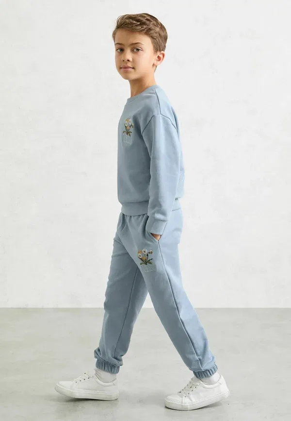 Брюки с цветочным узором Treningo Reiss, pale blue, бледно-голубой