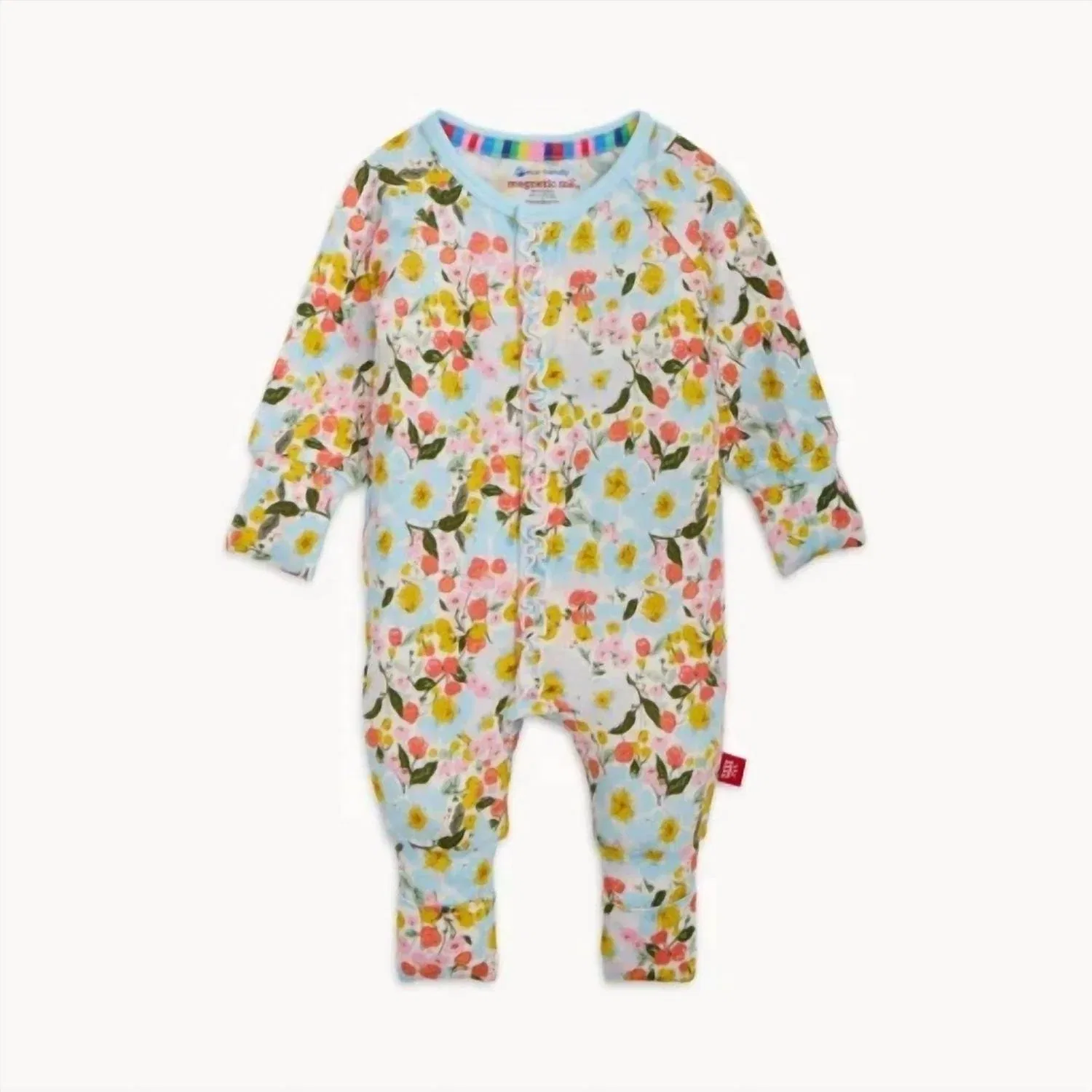 Детский боди-комбинезон с рюшами и магнитной застежкой Seraphina Magnetic Ruffle Convertible Romper Magnetic Me, Serap — фото 2