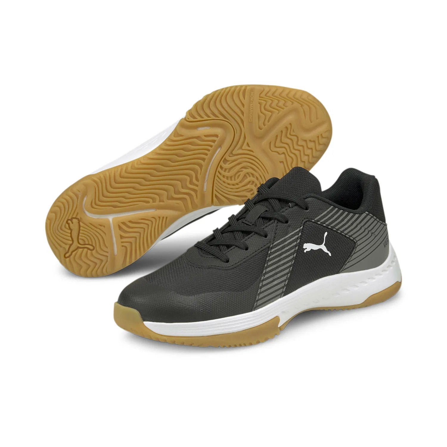 Детские кроссовки для зала Varion Puma, Schwarz Grau Beige