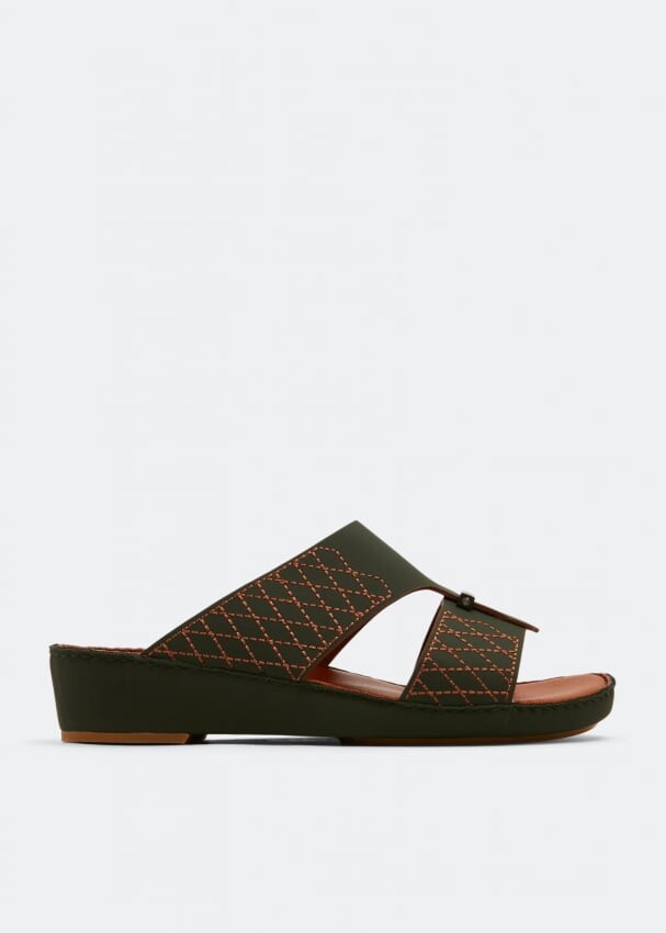 

Сандалии PRIVATE COLLECTION Cerchio Mosaico contrast sandals, зеленый
