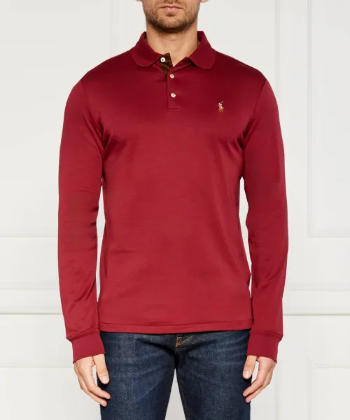 

Футболка поло Slim fit Polo Ralph Lauren, красный