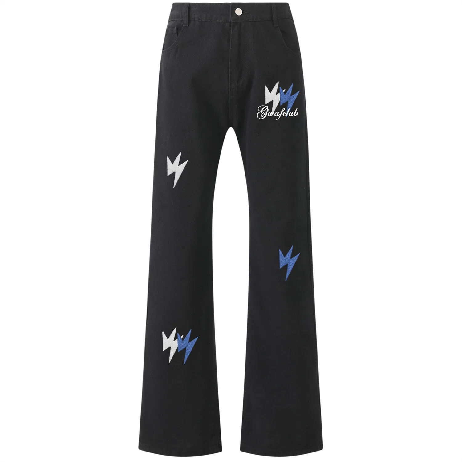 Детские джинсы клеш без гендера Unisex Moderate Flared Pants, GWAF, White — фото 3