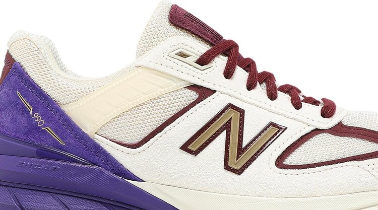 Кроссовки New Balance 990v5 Made In USA 'Black History Month', загар — фото 3