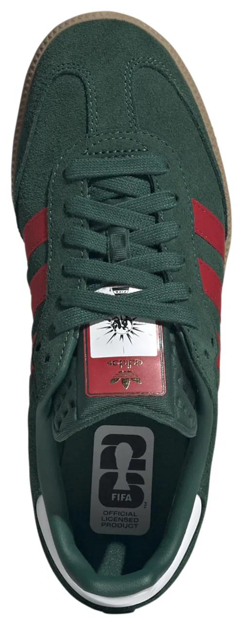 Кроссовки для мальчиков Samba Adidas, цвет Team Dark Green/Gum/Better Scarlet — фото 4