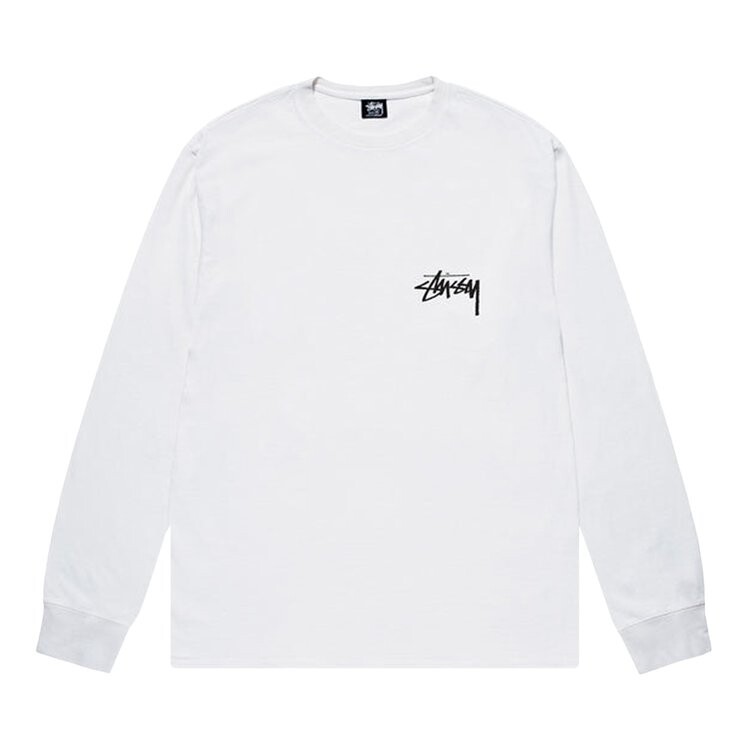 

Лонгслив Stussy 8 Ball Fade Long-Sleeve Tee 'White', белый