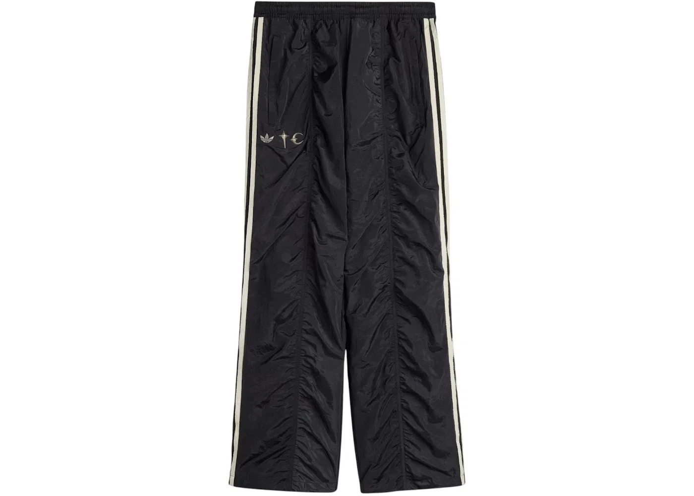 Мужские спортивные штаны с принтом Adidas x Thug Club Woven Trackpants, Black/Silver Metallic