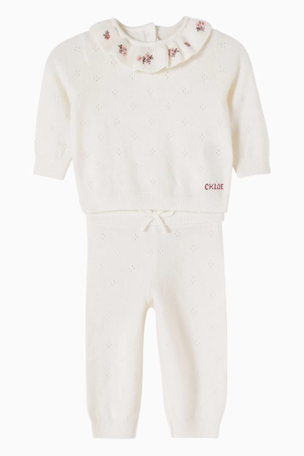 Комплект из топа и штанов в рубчик Chloé