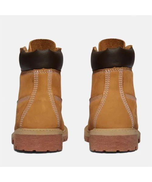 Детские ботинки для девочек с водонепроницаемостью, модель 6 Inch Premium Waterproof Boots Junior Timberland, Wheat — фото 4