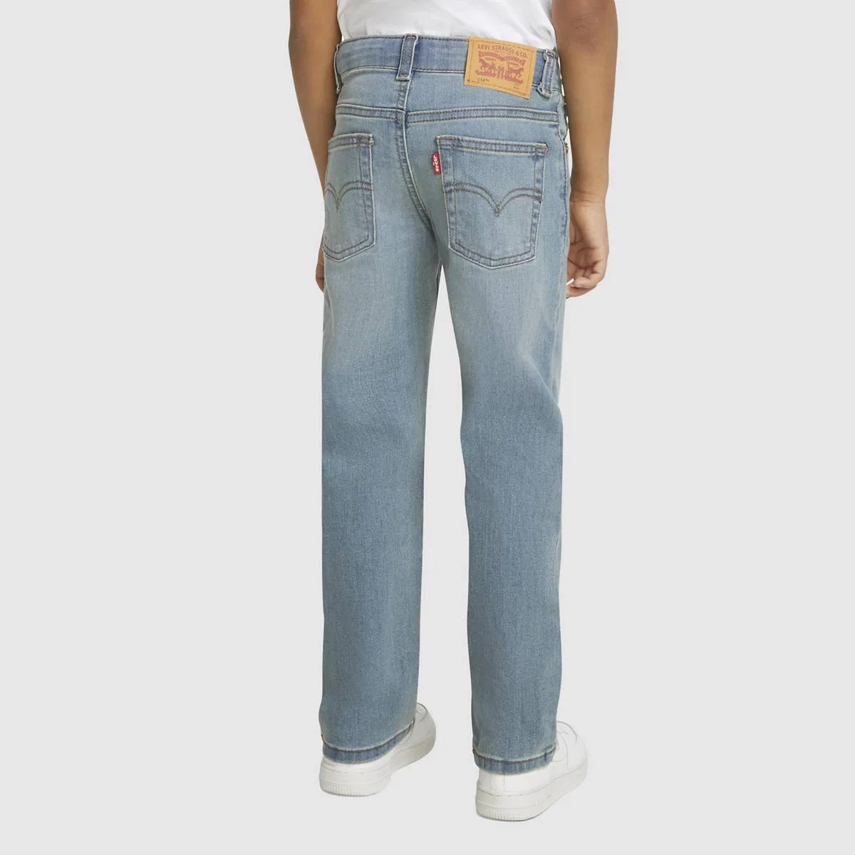 Прямые спортивные джинсы 514 для мальчиков 4-7 лет Levi's, Found - Medium Wash — фото 3