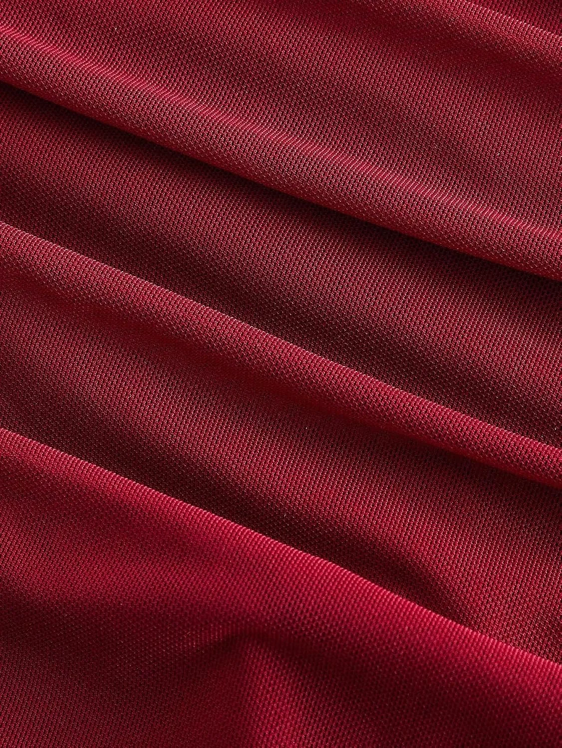 Женское элегантное платье миди bodycon с асимметричным вырезом Generic, Burgundy — фото 4
