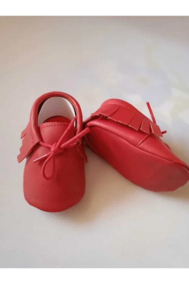 Детские пинетки для первых шагов с принтом Galaxy Ekin Shoess, Red
