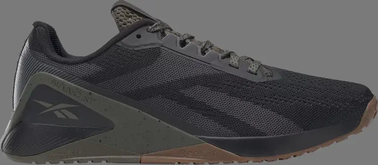 

Кроссовки nano x1 'black army green' Reebok, черный, Черный;серый, Кроссовки nano x1 'black army green' Reebok, черный
