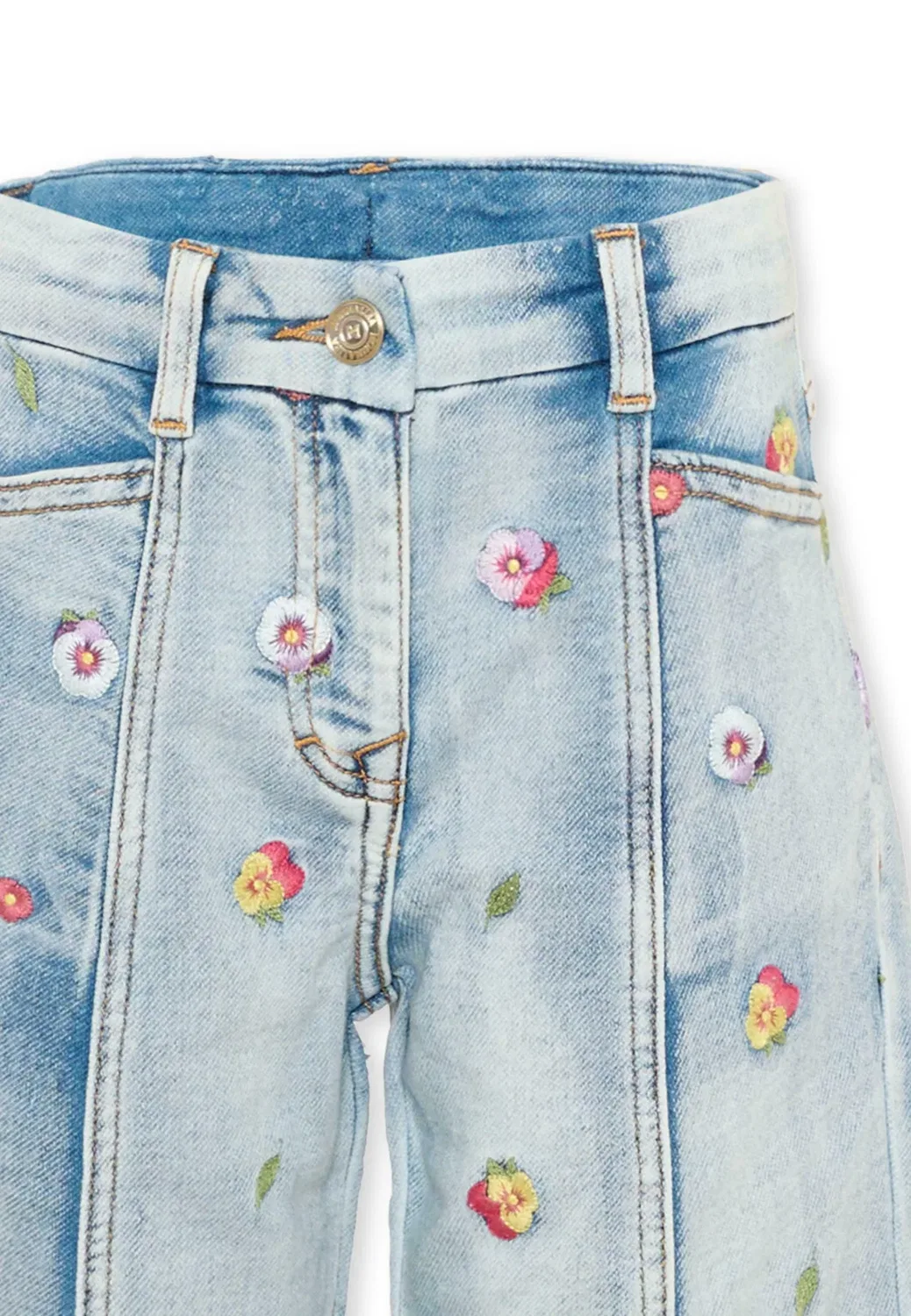 Джинсы - джинсы свободного кроя Monnalisa, Denim — фото 3