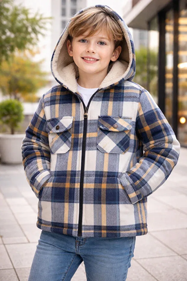 Детский кардиган с капюшоном Okyanusbaby11, Blue