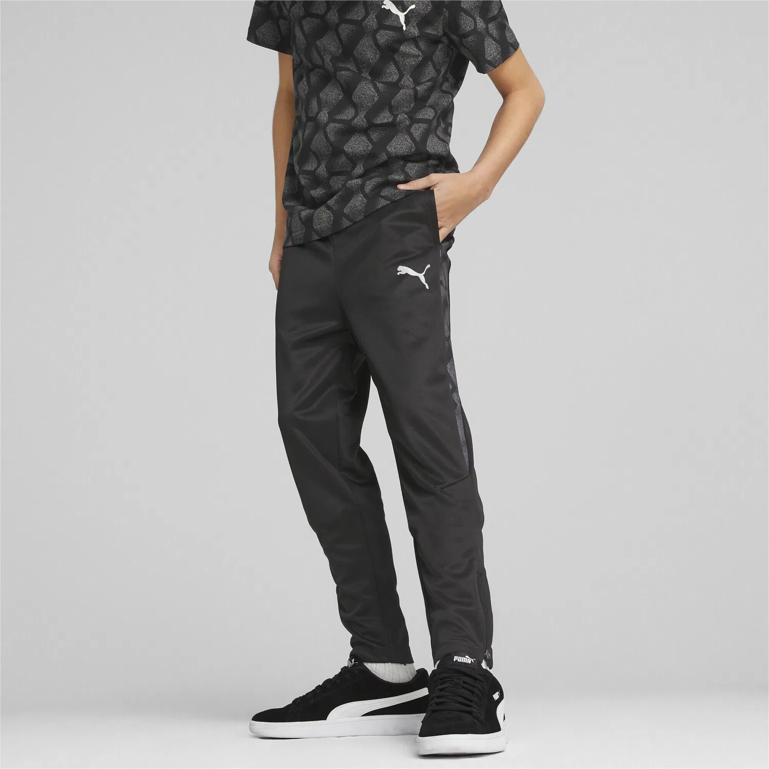 Детские спортивные штаны Slim Fit Active Puma, Schwarz — фото 2