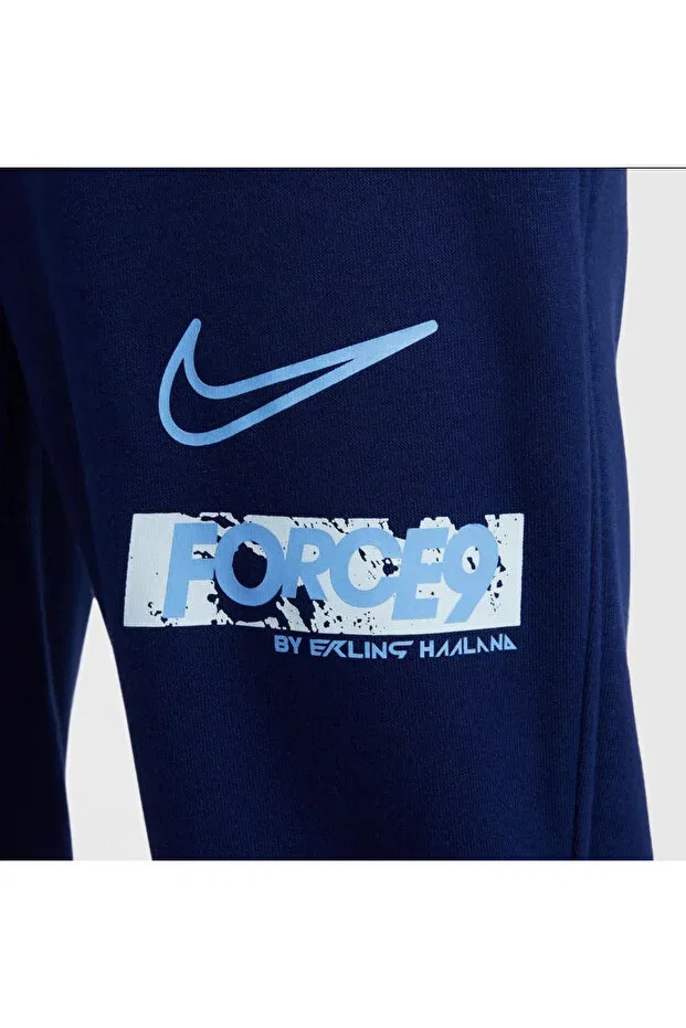 Детские спортивные штаны для девочек из футера Erling Haaland Club Fleece Jogger Nike, Navy Blue — фото 4