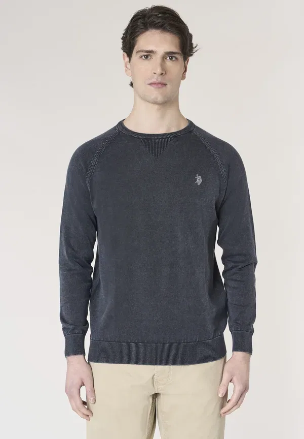 Джемпер из хлопка Jumper U.S. Polo Assn., blu, синий