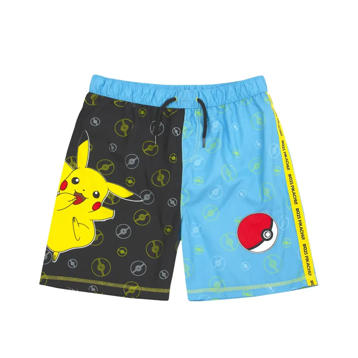 Детские шорты для мальчиков с принтом Pikachu Pokemon, Blue